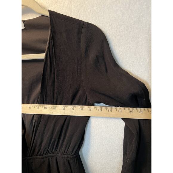 Tobi Romper Womens XS Black Wrap Long Sleeve Boho Festival Flowy Bell Sleeves - Picture 9 of 13